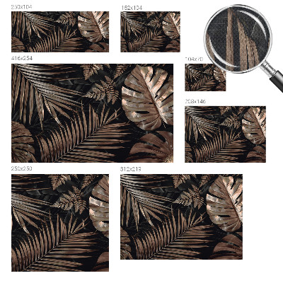 Children's wall mural Exotic leaves