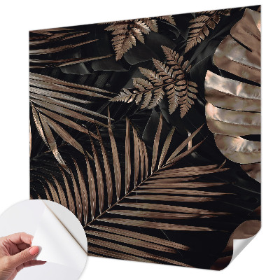 Children's wall mural Exotic leaves