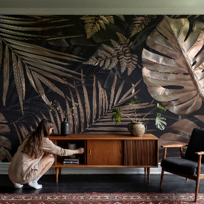 Children's wall mural Exotic leaves