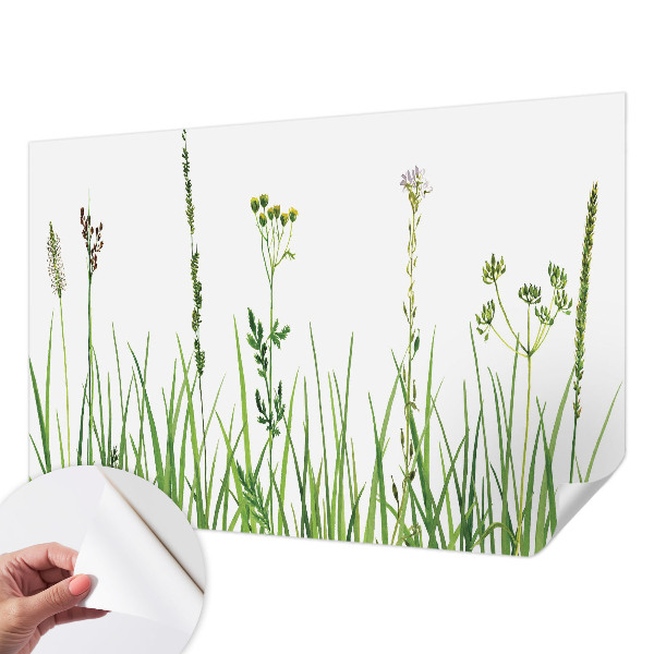 Self-adhesive photo wallpaper with a subtle floral design