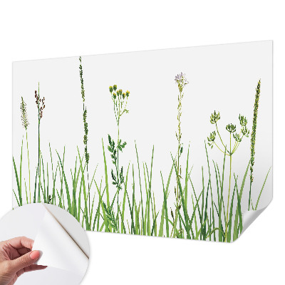 Self-adhesive photo wallpaper with a subtle floral design
