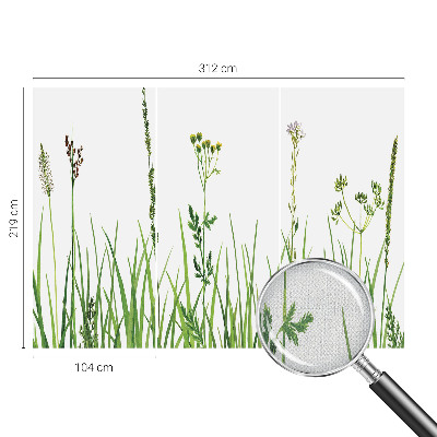 Self-adhesive photo wallpaper with a subtle floral design
