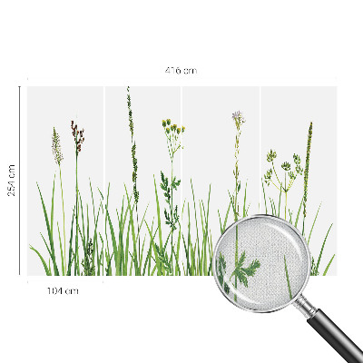 Self-adhesive photo wallpaper with a subtle floral design