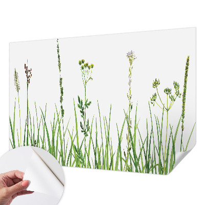 Self-adhesive photo wallpaper with a subtle floral design