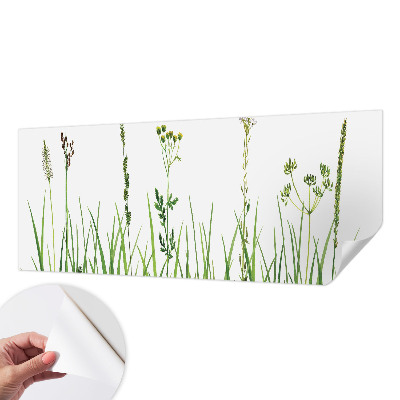 Self-adhesive photo wallpaper with a subtle floral design