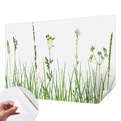 Self-adhesive photo wallpaper with a subtle floral design