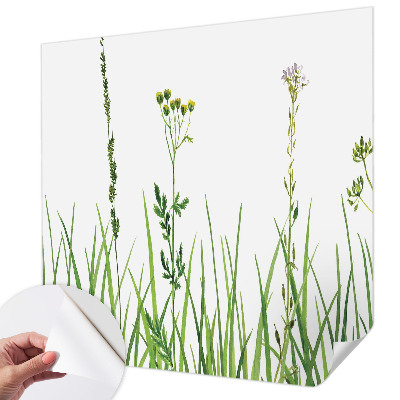 Self-adhesive photo wallpaper with a subtle floral design
