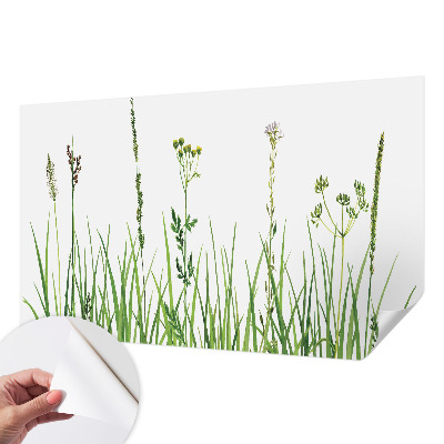 Self-adhesive photo wallpaper with a subtle floral design