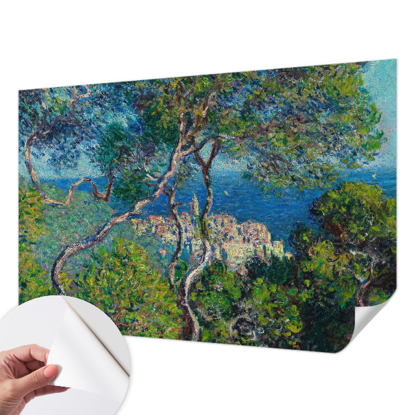 Removable wall mural wallpaper with Mediterranean views