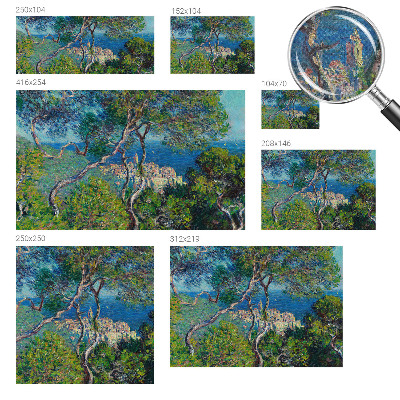 Removable wall mural wallpaper with Mediterranean views