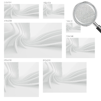 Removable wall mural with a fluid line design