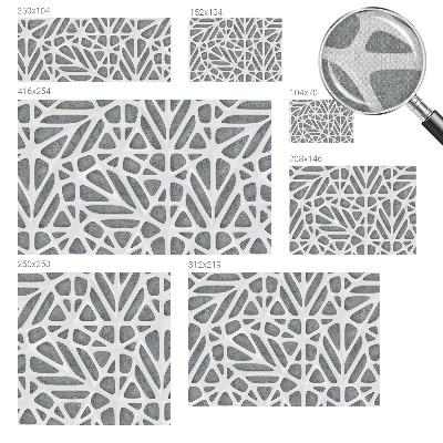 Peel and stick wall mural for kids' room Geometric network