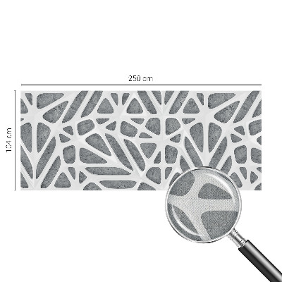Peel and stick wall mural for kids' room with a geometric network design