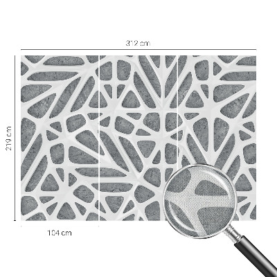 Peel and stick wall mural for kids' room Geometric network