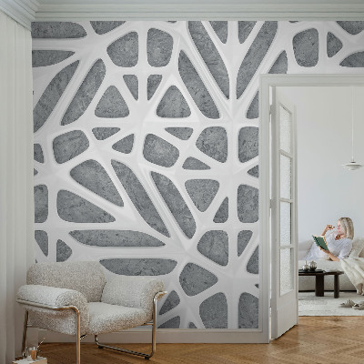 Peel and stick wall mural for kids' room Geometric network