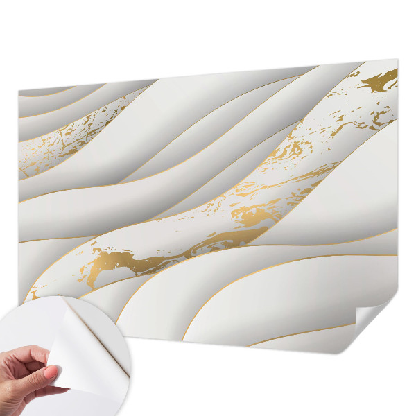 Nursery wall mural with dynamic patterns suitable for a child's room