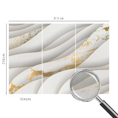 Nursery wall mural with dynamic patterns suitable for a child's room