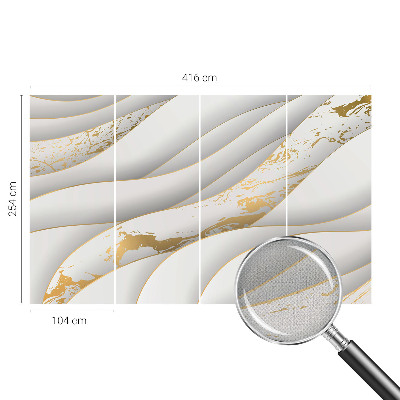 Nursery wall mural with dynamic patterns suitable for a child's room