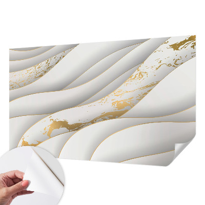 Nursery wall mural with dynamic patterns suitable for a child's room