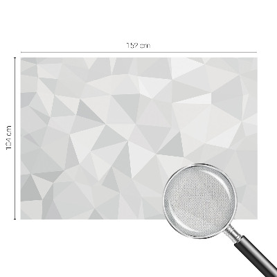 3D wall mural with a triangular mosaic design