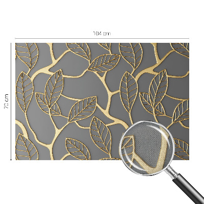 Peel and stick wallpaper mural with an elegant leaves pattern