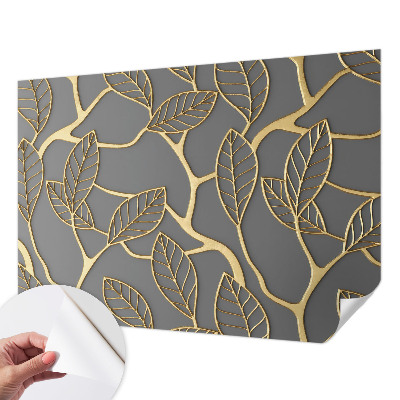 Peel and stick wallpaper mural Elegant leaves