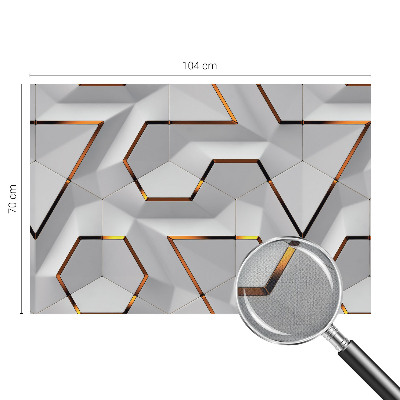 Self-adhesive photo wallpaper with three-dimensional patterns