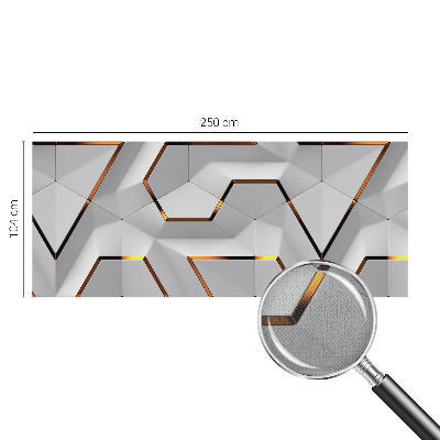 Self-adhesive photo wallpaper with three-dimensional patterns