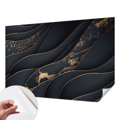 Stick-on wall mural with an elegant waves design