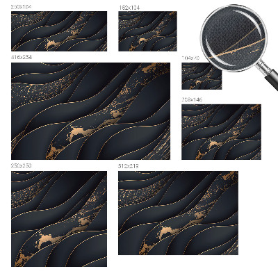 Stick-on wall mural Elegant waves