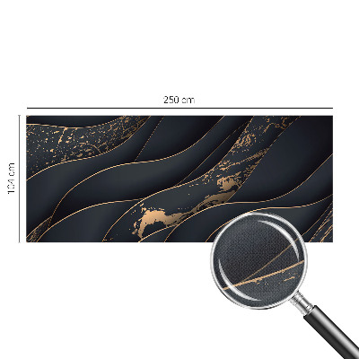 Stick-on wall mural with an elegant waves design