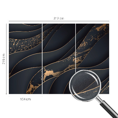 Stick-on wall mural Elegant waves