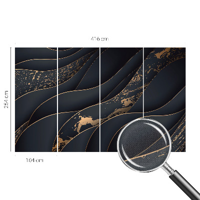 Stick-on wall mural Elegant waves