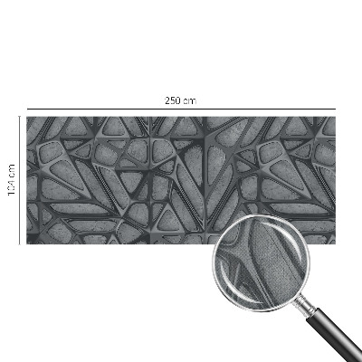 Peel and stick wall mural for bedroom with geometric pattern