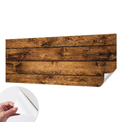 Removable wall mural wallpaper with a wooden boards design