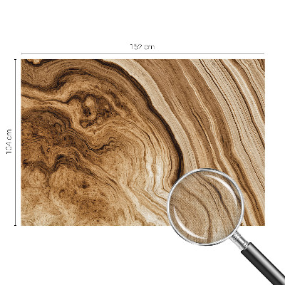 Peel and stick wall mural with a wood grain finish for living rooms