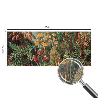 Peel and stick wall mural for kids' room with an exotic garden design