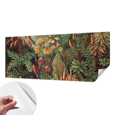 Peel and stick wall mural for kids' room Exotic garden