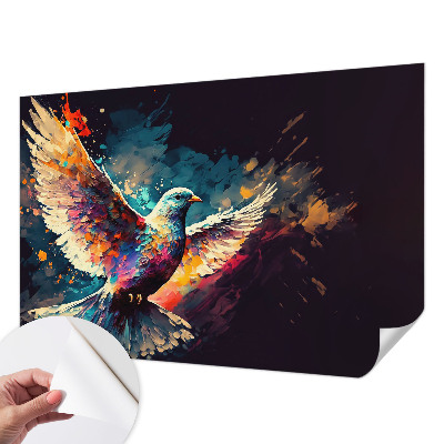 3D wall mural Colorful bird
