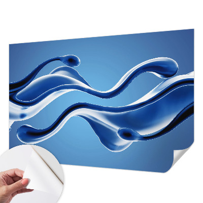 Nursery wall mural with an abstract lightness motif