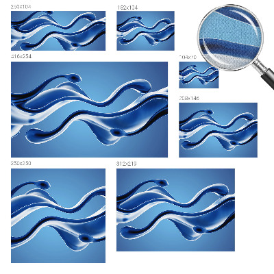 Nursery wall mural with an abstract lightness motif
