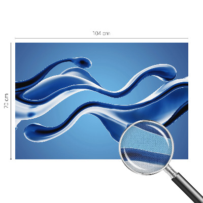 Nursery wall mural with an abstract lightness motif