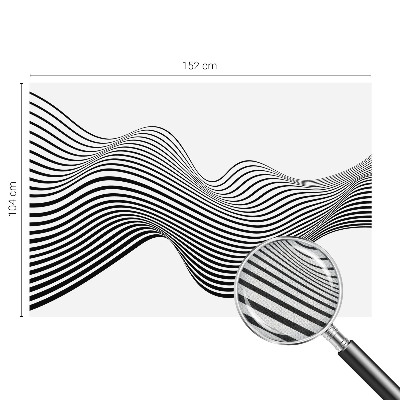 Removable wall mural wallpaper with a dynamic abstract pattern