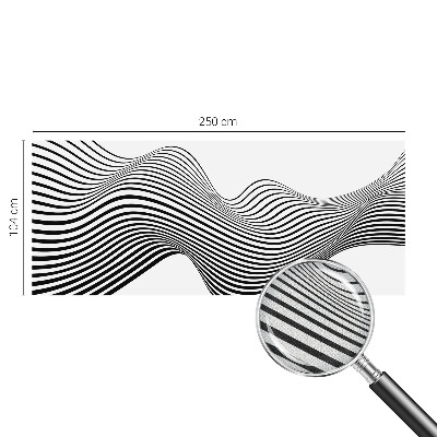 Removable wall mural wallpaper with a dynamic abstract pattern