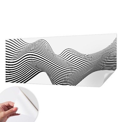 Removable wall mural wallpaper with a dynamic abstract pattern