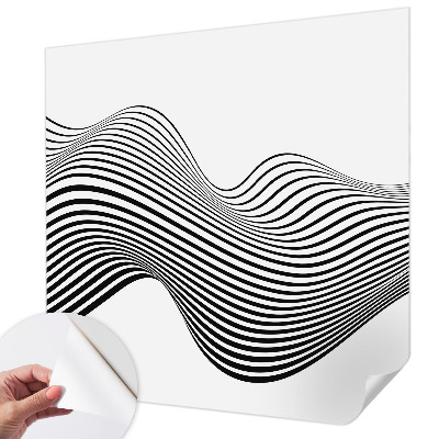 Removable wall mural wallpaper with a dynamic abstract pattern