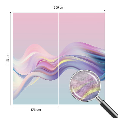 Children's wall mural Colorful waves