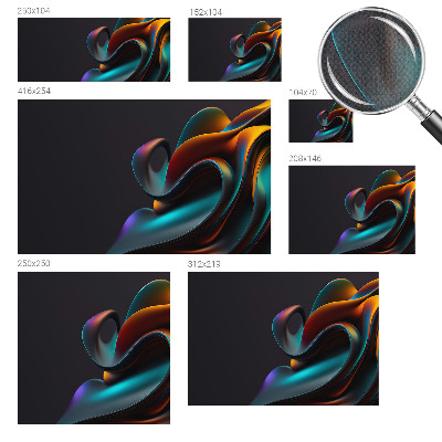 Baby room wall mural with a colorful swirl design