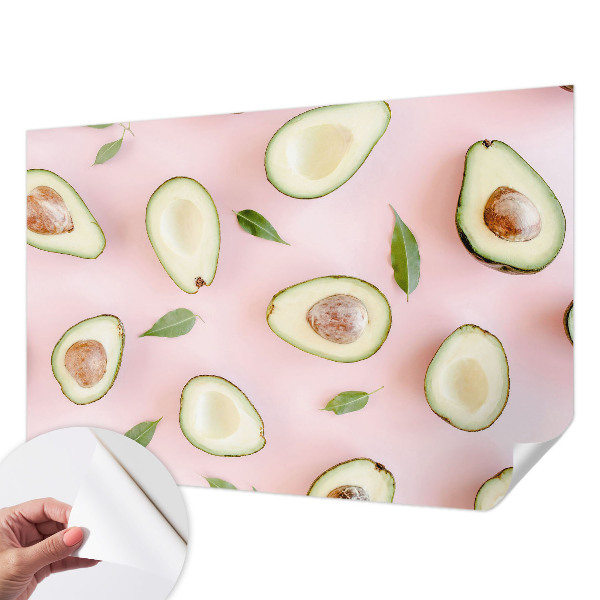 Peel and stick wall mural Avocado composition