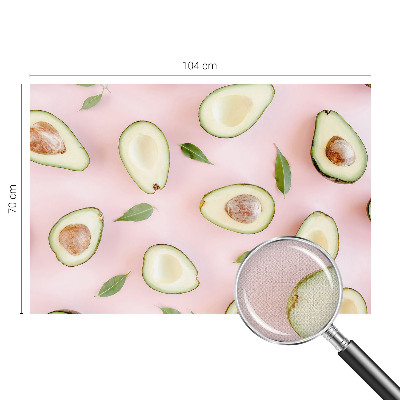 Peel and stick wall mural Avocado composition